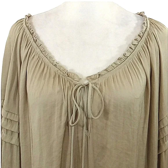 Free People Intimately All Tucks Bodysuit in Salt Marsh Sz Large - Picture 8 of 16